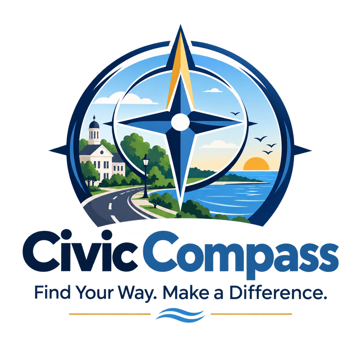Civic Compass compass emblem